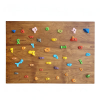 Parede de escalada com blocos infantil para playground