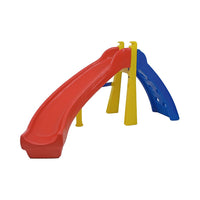 Escorregador infantil curvo rotomoldado para playground